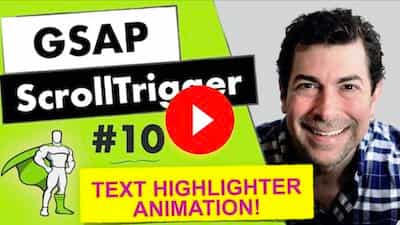 gsap scrolltrigger text highlighter animation