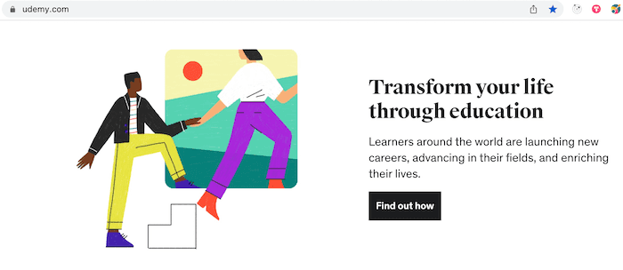 decorative image on udemy website