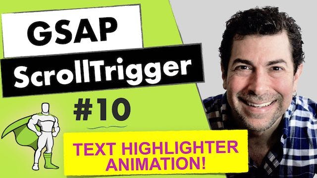 GSAP ScrollTrigger Text Animation | Highlighting Text