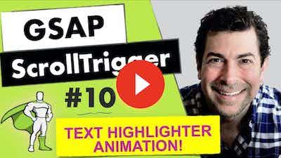 gsap scrolltrigger text highlighter animation