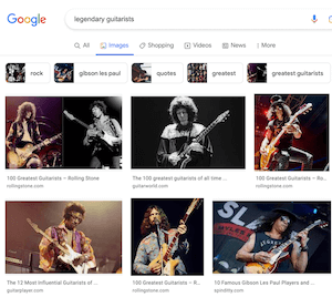 google image search results for legendary guitarists