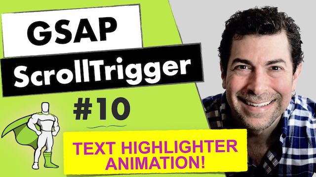 GSAP ScrollTrigger Text Animation | Highlighting Text | The Code Creative GSAP ScrollTrigger Text Animation | Highlighting Text | The Code Creative